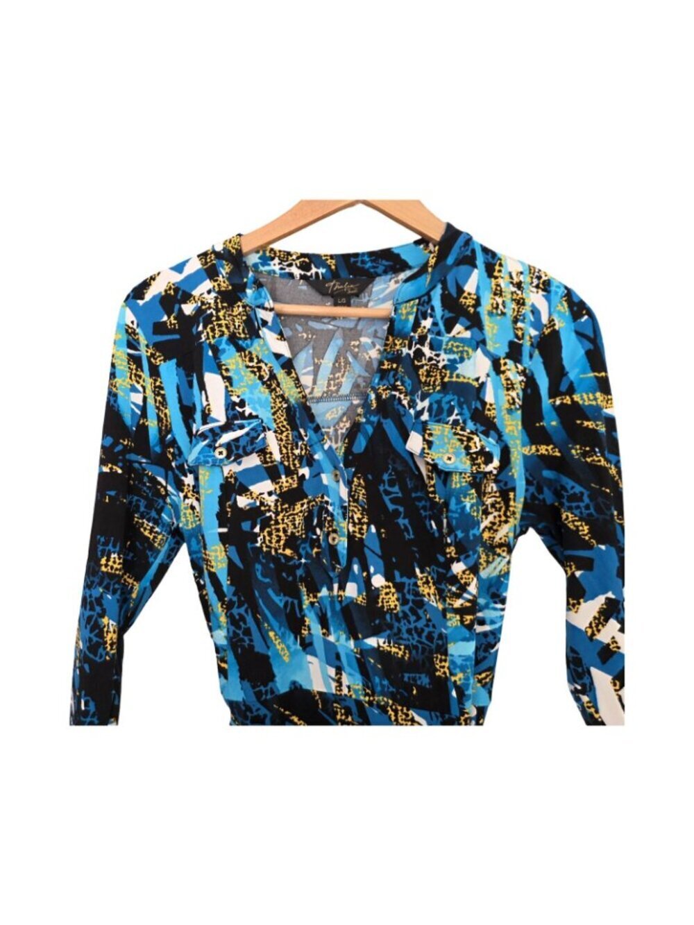 Women's - Thalia Sodi Multi Print Dress, Size Large - Picture 3 of 10